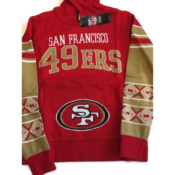 Team Apparel Other - San Francisco 49ers Youth Boys L 14/16 Long Sleeve Hooded Sweatshirt Sweater